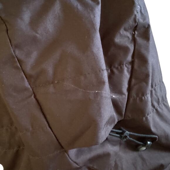 Patagonia Hooded Goose Down Long Parka Jacket Coat Womens Med M Brown Puff 1123 - Picture 15 of 16